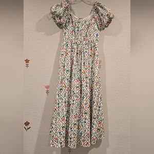 Bridgerton Style Maxi Dress with Puff Sleeves